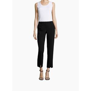St Johns Caviar Jennifer ankle black dog show luxe straight leg pants